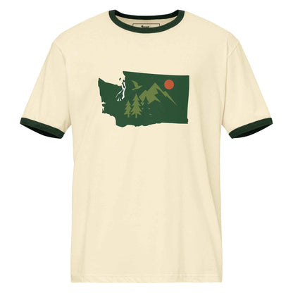 Washington State Unisex ringer t-shirt